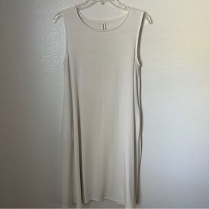 White midi dress size M